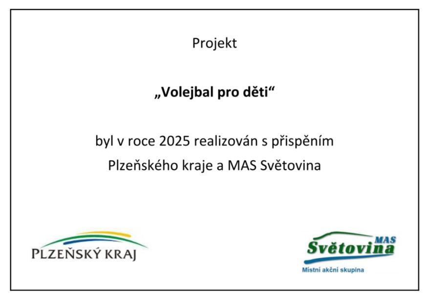 TJ Sokol Plasy - Podpora-Plz.kraj a MAS Sv�tovina - Volejbal pro d�ti